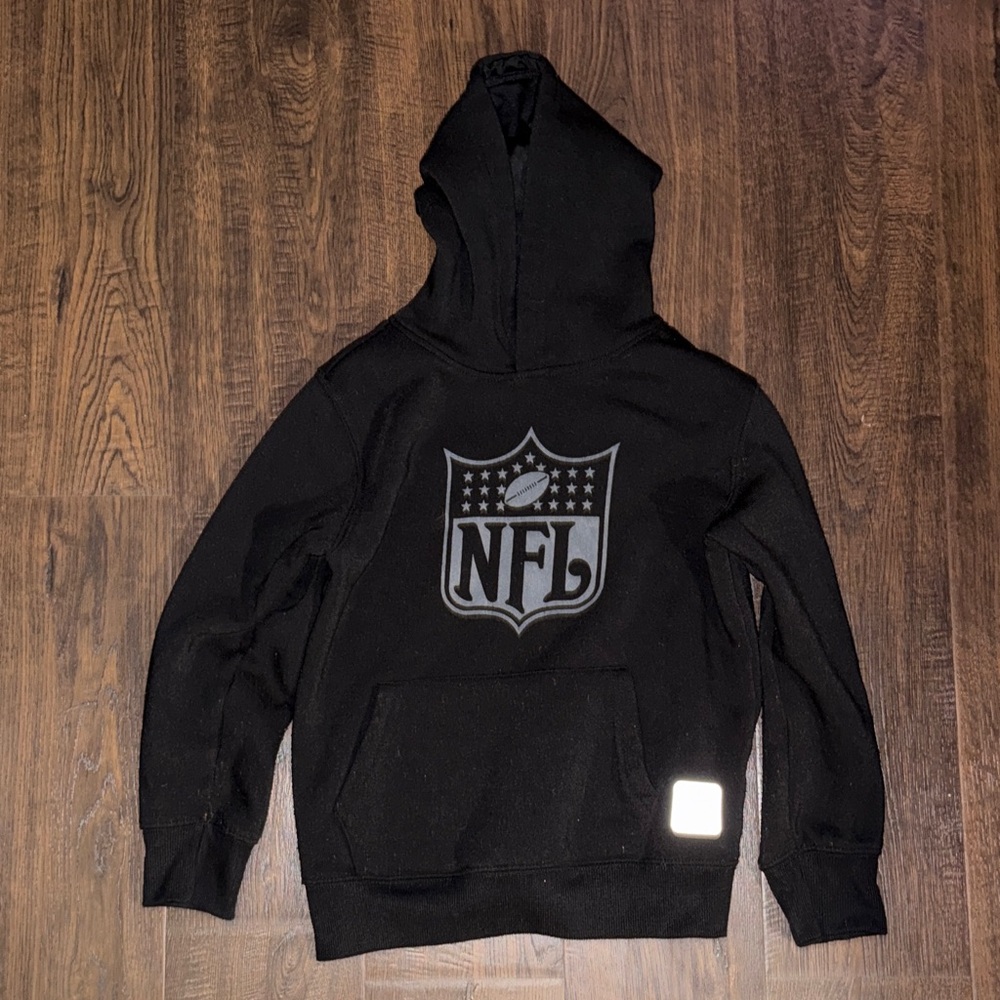 NFL Black Hoodie with Logo for Men